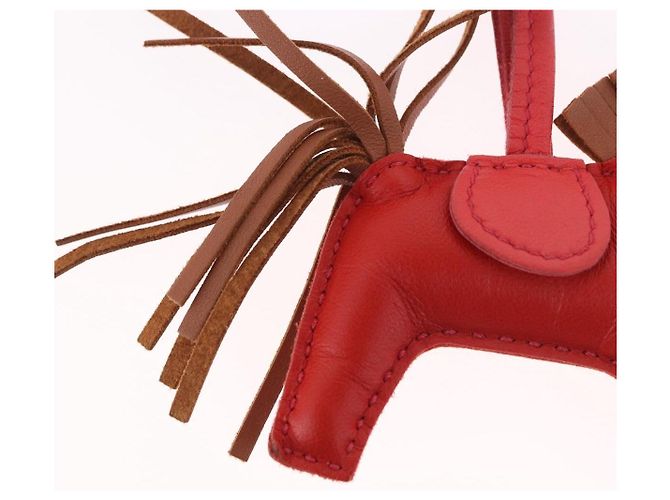 Hermès HERMES Rodeo PM Charm Leder Rot Authentisch 184238M - Ansicht 10