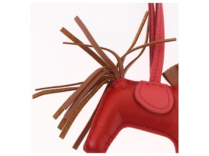 Hermès HERMES Rodeo PM Charm Leder Rot Authentisch 184238M - Ansicht 14