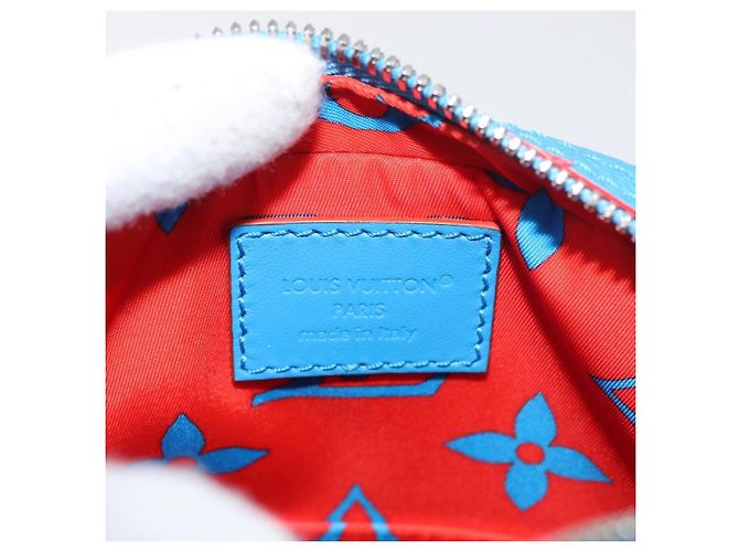 LOUIS VUITTON Borsa a Spalla Monogram Glow Danube Blu Rosso M14685 LV Auth 182313SM - vista 10