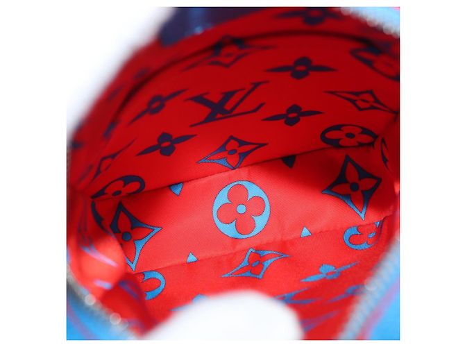 LOUIS VUITTON Borsa a Spalla Monogram Glow Danube Blu Rosso M14685 LV Auth 182313SM - vista 11