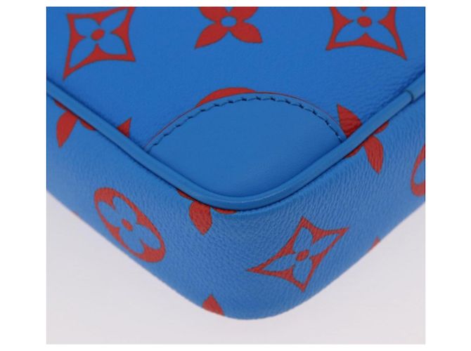 LOUIS VUITTON Borsa a Spalla Monogram Glow Danube Blu Rosso M14685 LV Auth 182313SM - vista 17
