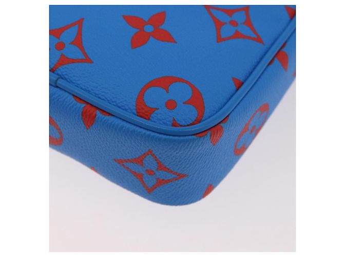 LOUIS VUITTON Borsa a Spalla Monogram Glow Danube Blu Rosso M14685 LV Auth 182313SM - vista 20