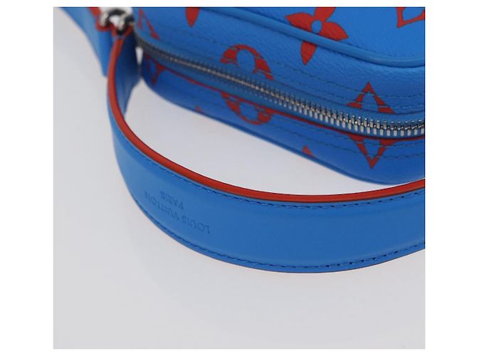 LOUIS VUITTON Borsa a Spalla Monogram Glow Danube Blu Rosso M14685 LV Auth 182313SM - vista 7
