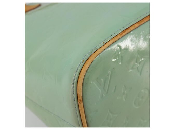 LOUIS VUITTON Borsa Monogram Vernis Houston Baby Blue M91005 LV Auth 184172 Blu chiaro - vista 16