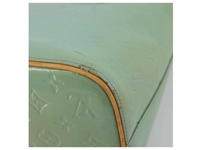 LOUIS VUITTON Borsa Monogram Vernis Houston Baby Blue M91005 LV Auth 184172 Blu chiaro - vista 17