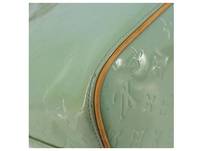 LOUIS VUITTON Borsa Monogram Vernis Houston Baby Blue M91005 LV Auth 184172 Blu chiaro - vista 18