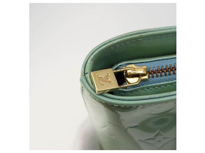 LOUIS VUITTON Borsa Monogram Vernis Houston Baby Blue M91005 LV Auth 184172 Blu chiaro - vista 20