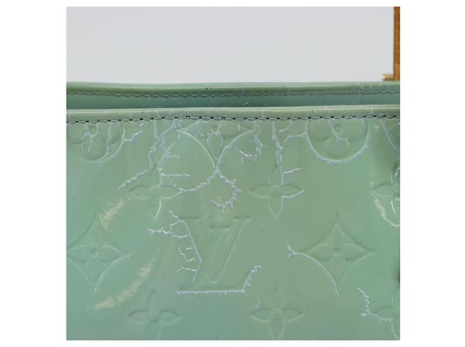 LOUIS VUITTON Borsa Monogram Vernis Houston Baby Blue M91005 LV Auth 184172 Blu chiaro - vista 3