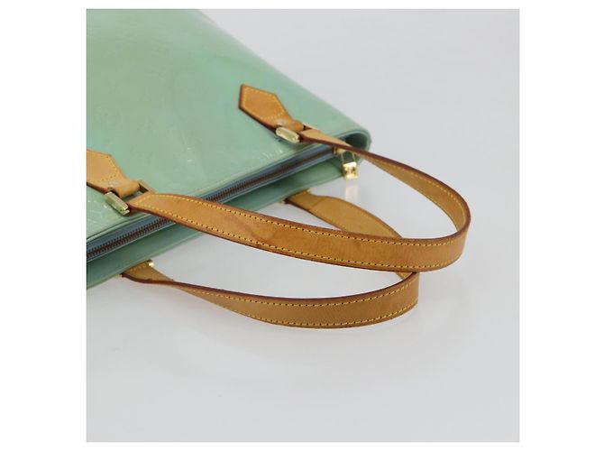 LOUIS VUITTON Borsa Monogram Vernis Houston Baby Blue M91005 LV Auth 184172 Blu chiaro - vista 8