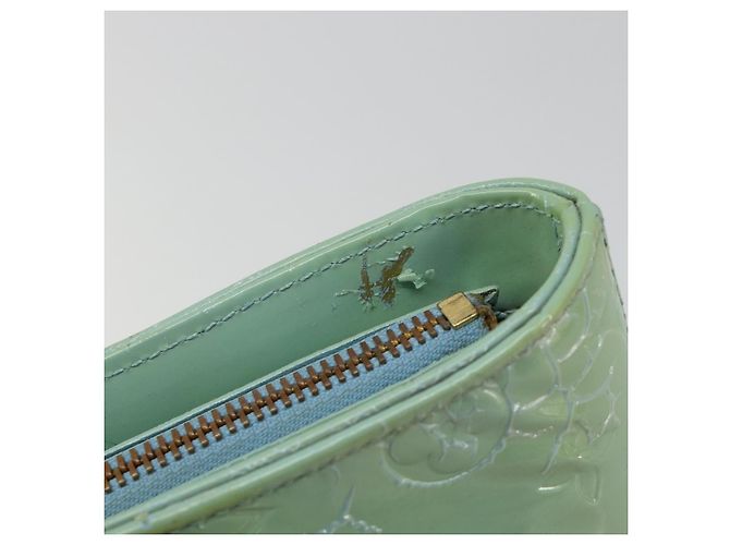 LOUIS VUITTON Borsa Monogram Vernis Houston Baby Blue M91005 LV Auth 184172 Blu chiaro - vista 9