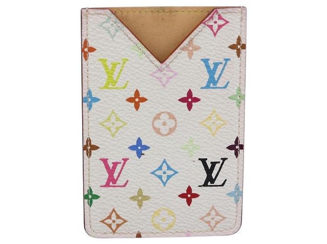 LOUIS VUITTON Monogram Multicolor Etui Specchio a Mano Bianco M92651 LV Auth 183796V - vista 13