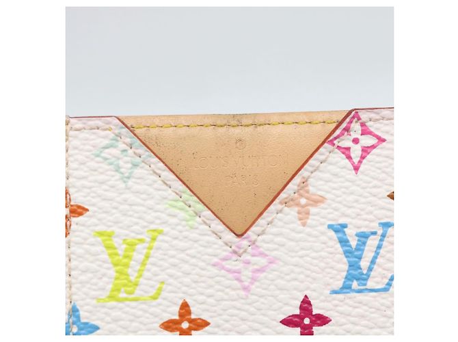 LOUIS VUITTON Monogram Multicolor Etui Specchio a Mano Bianco M92651 LV Auth 183796V - vista 17