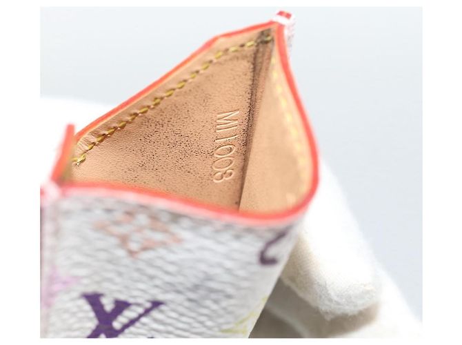 LOUIS VUITTON Monogram Multicolor Etui Specchio a Mano Bianco M92651 LV Auth 183796V - vista 9