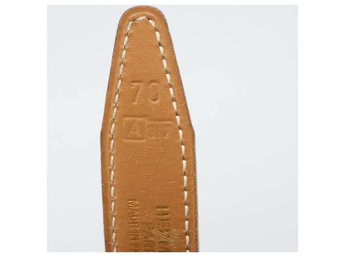 Hermès HERMES Constance Mini Belt Leather Beige Gold Auth 180888 D'oro - vista 12