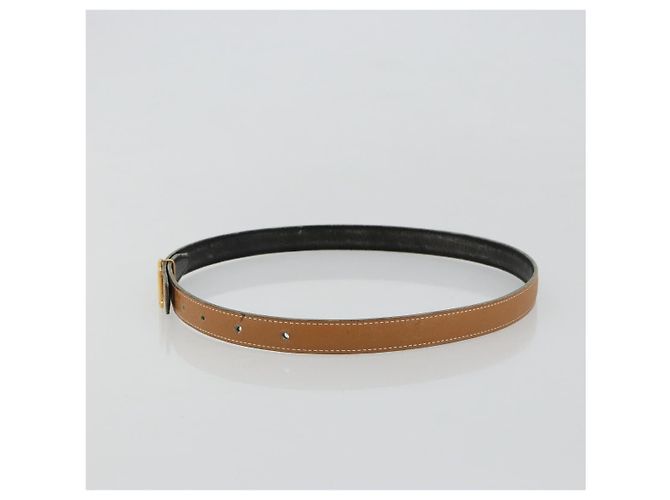 Hermès HERMES Constance Mini Belt Leather Beige Gold Auth 180888 D'oro - vista 3