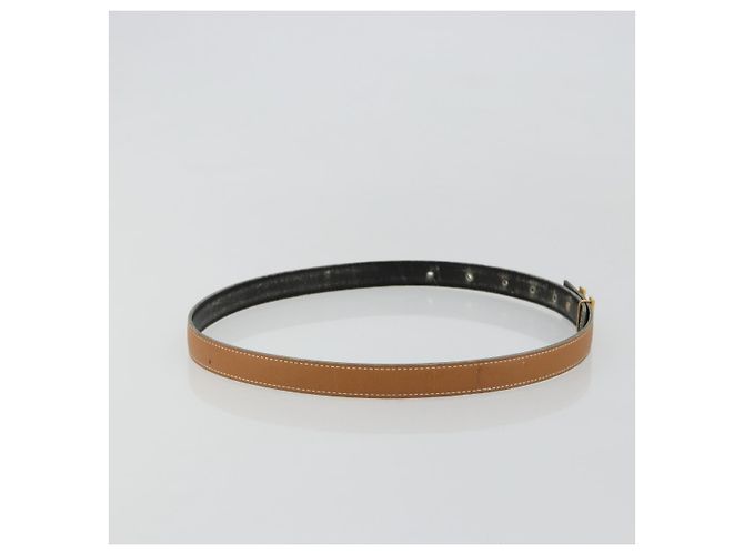 Hermès HERMES Constance Mini Belt Leather Beige Gold Auth 180888 D'oro - vista 4