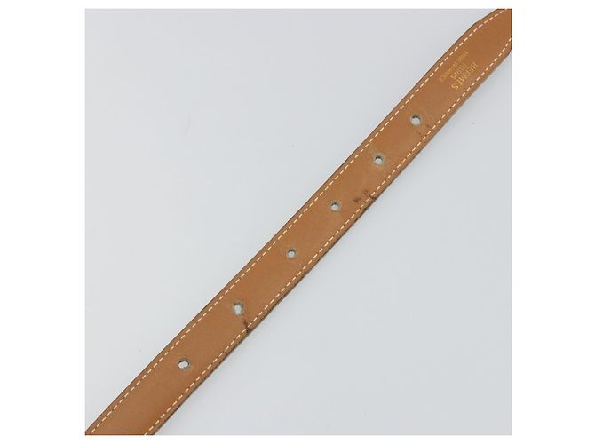 Hermès HERMES Constance Mini Belt Leather Beige Gold Auth 180888 D'oro - vista 8