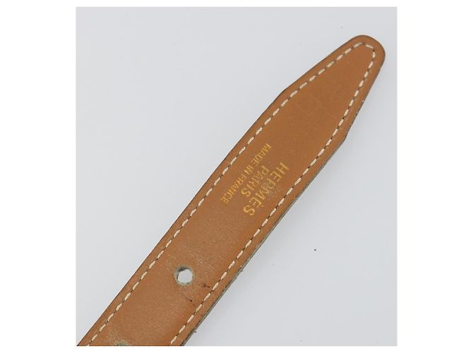 Hermès HERMES Constance Mini Belt Leather Beige Gold Auth 180888 D'oro - vista 9