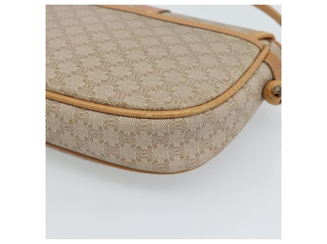 Céline Borsa a Spalla CELINE in Tela Macadam PVC Beige Oro Auth 183000A D'oro - vista 16