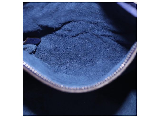 Céline Borsa CELINE Luggage Phantom in pelle blu argento autentica ep14638A - vista 21