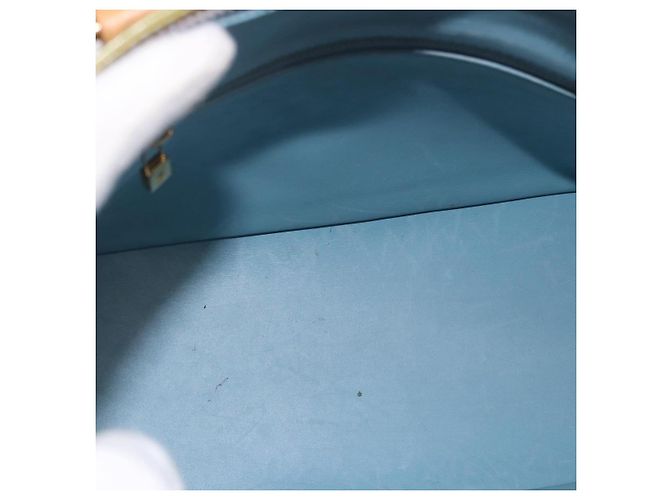 LOUIS VUITTON Borsa Monogram Vernis Houston Baby Blue M91005 LV Auth gh2092 Blu chiaro - vista 11