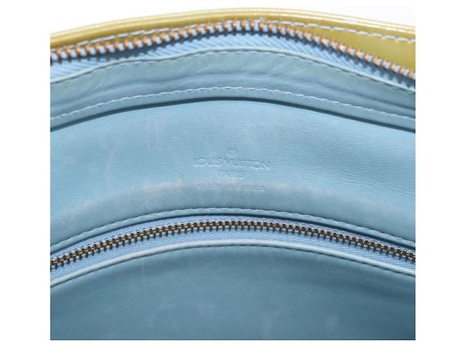 LOUIS VUITTON Borsa Monogram Vernis Houston Baby Blue M91005 LV Auth gh2092 Blu chiaro - vista 17