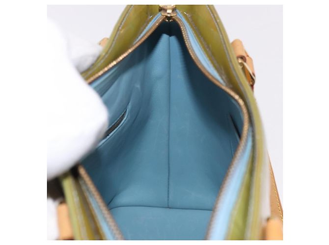 LOUIS VUITTON Borsa Monogram Vernis Houston Baby Blue M91005 LV Auth gh2092 Blu chiaro - vista 18