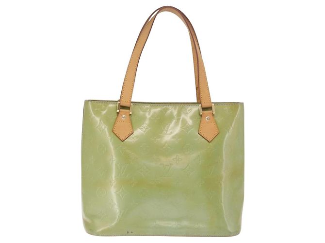 LOUIS VUITTON Borsa Monogram Vernis Houston Baby Blue M91005 LV Auth gh2092 Blu chiaro - vista 2