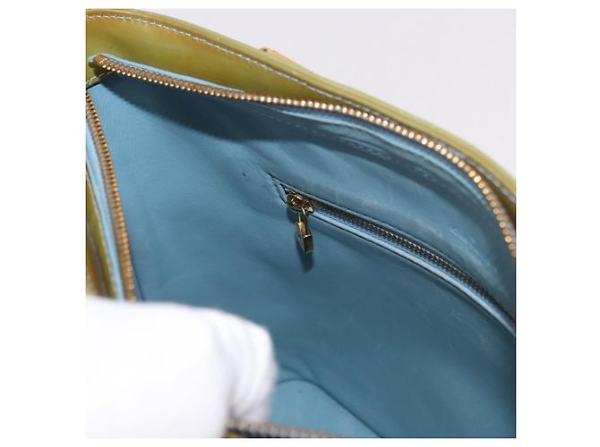 LOUIS VUITTON Borsa Monogram Vernis Houston Baby Blue M91005 LV Auth gh2092 Blu chiaro - vista 20