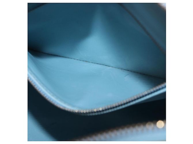 LOUIS VUITTON Borsa Monogram Vernis Houston Baby Blue M91005 LV Auth gh2092 Blu chiaro - vista 21