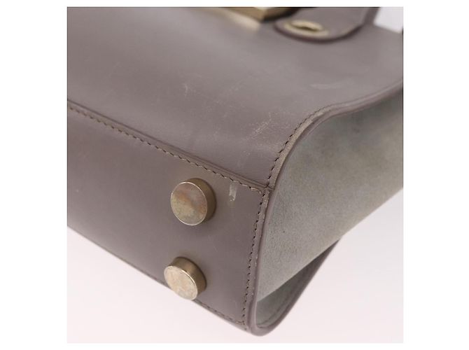 Borsa Jimmy Choo in pelle 2way Grigio Oro Auth bs35431 Marrone D'oro - vista 16