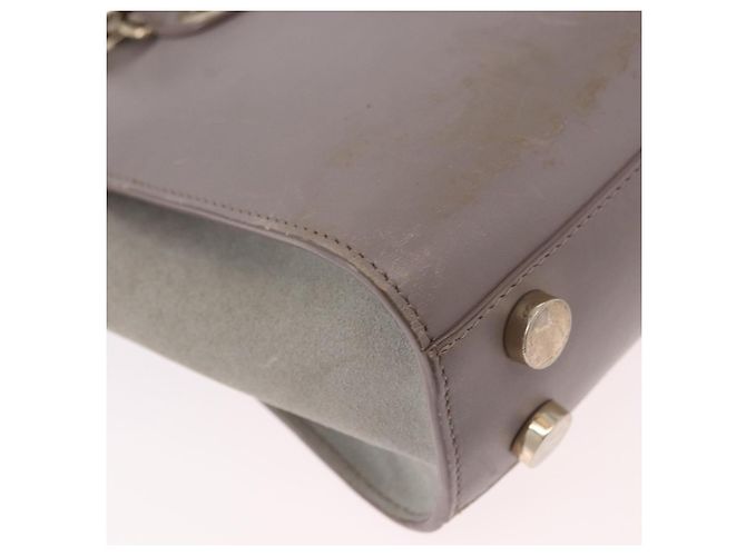 Borsa Jimmy Choo in pelle 2way Grigio Oro Auth bs35431 Marrone D'oro - vista 17