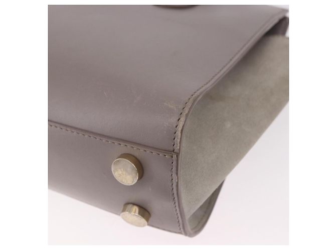Borsa Jimmy Choo in pelle 2way Grigio Oro Auth bs35431 Marrone D'oro - vista 18