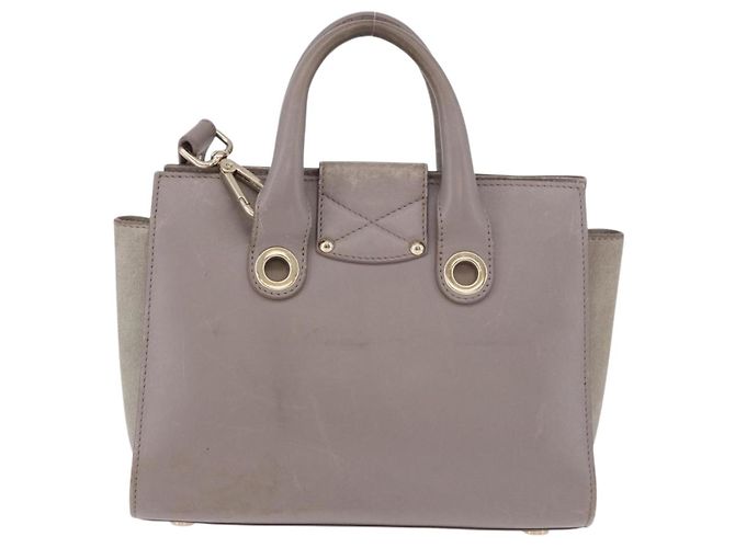 Borsa Jimmy Choo in pelle 2way Grigio Oro Auth bs35431 Marrone D'oro - vista 2