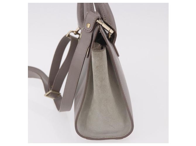 Borsa Jimmy Choo in pelle 2way Grigio Oro Auth bs35431 Marrone D'oro - vista 3