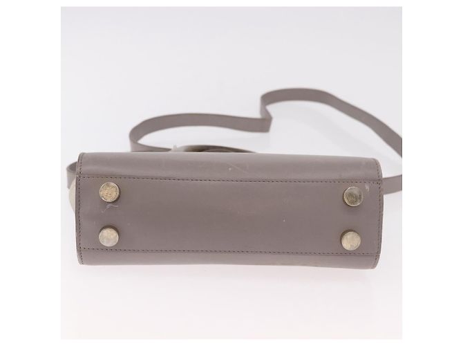 Borsa Jimmy Choo in pelle 2way Grigio Oro Auth bs35431 Marrone D'oro - vista 5
