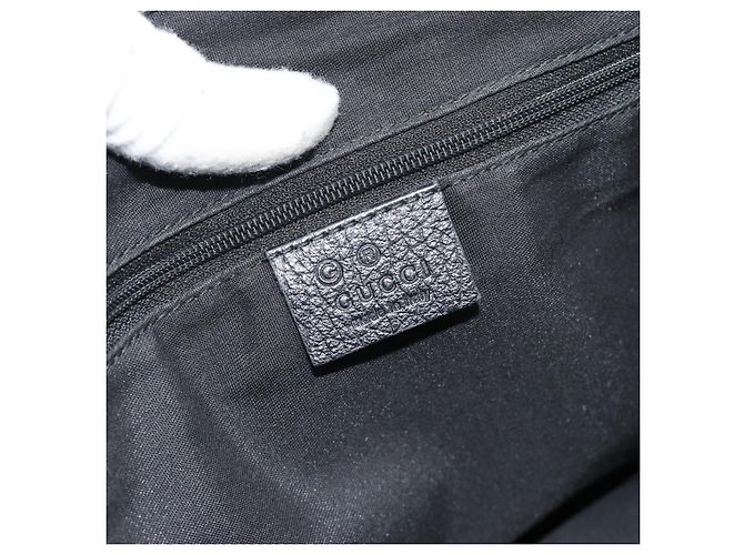 Sac cabas GUCCI GG Canvas Abbey Black Silver 293578 Auth 183995V Noir Argenté - vue 17