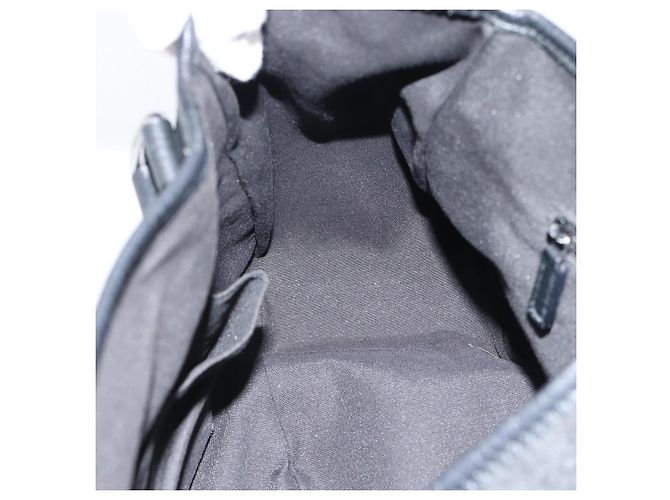 Sac cabas GUCCI GG Canvas Abbey Black Silver 293578 Auth 183995V Noir Argenté - vue 19