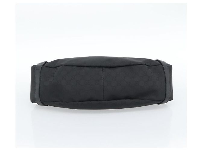 Sac cabas GUCCI GG Canvas Abbey Black Silver 293578 Auth 183995V Noir Argenté - vue 5
