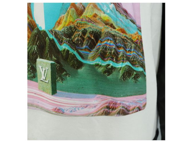 Sudadera de cuello redondo LOUIS VUITTON Algodón XS Blanco LV Auth 182327SM - vista 10