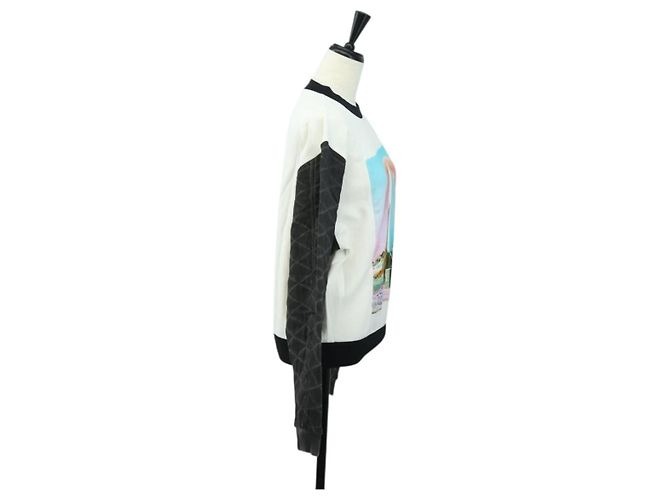 Sudadera de cuello redondo LOUIS VUITTON Algodón XS Blanco LV Auth 182327SM - vista 4