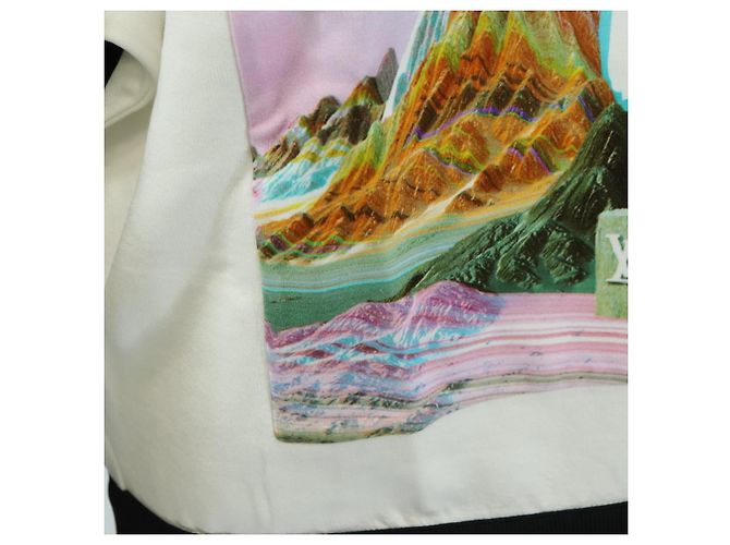 Sudadera de cuello redondo LOUIS VUITTON Algodón XS Blanco LV Auth 182327SM - vista 9