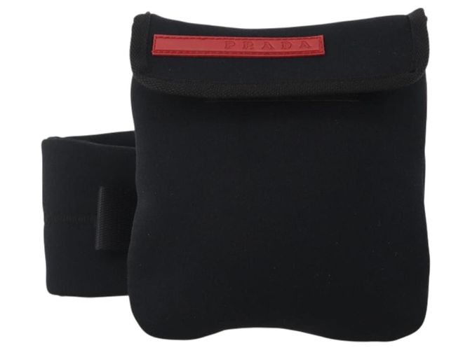 Marsupio PRADA Sports Line Nylon Nero Auth bs35247A - vista 13