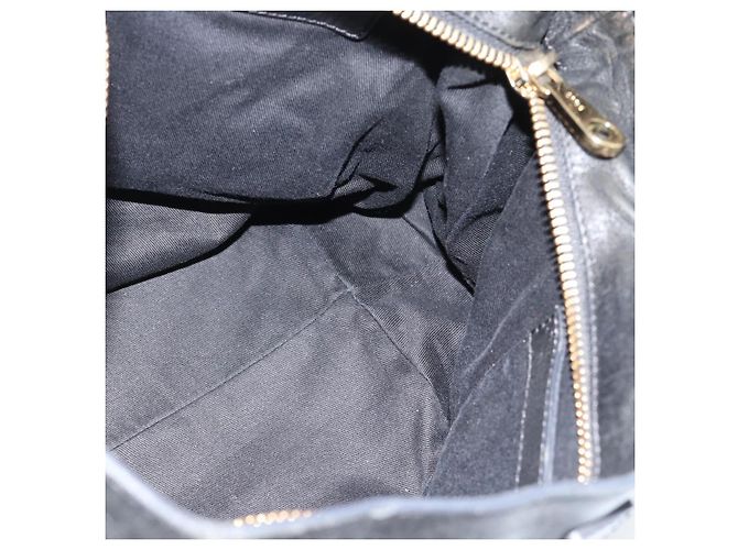 Chloé Borsa Chloe Etel in pelle nera e oro Auth 183634 Nero D'oro - vista 19