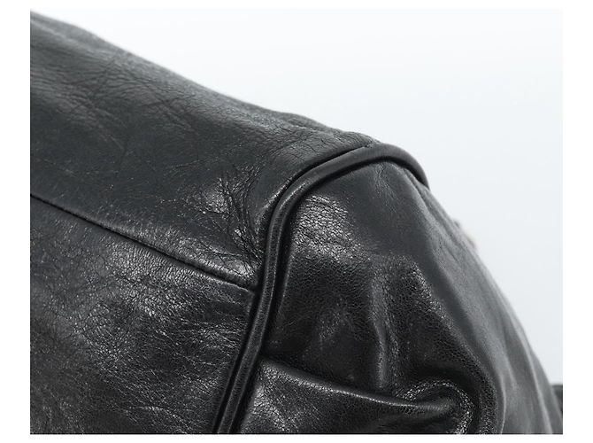 Chloé Borsa Chloe Etel in pelle nera e oro Auth 183634 Nero D'oro - vista 8