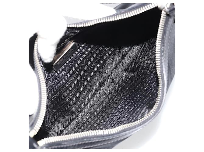 Borsa a tracolla PRADA Nylon Nero Argento Auth yk20451SAM - vista 10