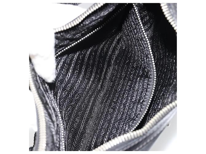 Borsa a tracolla PRADA Nylon Nero Argento Auth yk20451SAM - vista 23