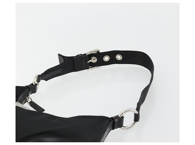 Borsa a tracolla PRADA Nylon Nero Argento Auth yk20451SAM - vista 8