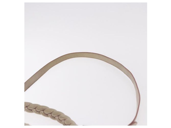 Borsa a tracolla Miu Miu Matelasse in pelle 2way Beige Gold Auth 184159A D'oro - vista 14