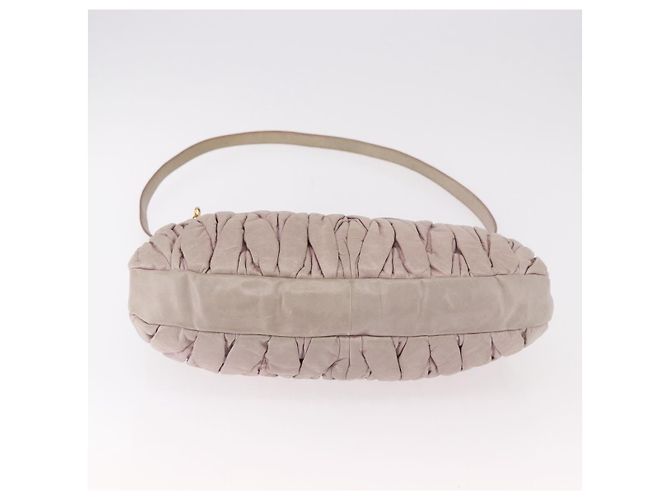 Borsa a tracolla Miu Miu Matelasse in pelle 2way Beige Gold Auth 184159A D'oro - vista 5